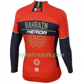 Cykeltrøje Langærmet 2018 Bahrain-Merida N001 Langærmet